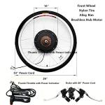 Gdrasuya10 26" Electric Bicycle Rear Wheel E-Bike Conversion Kit 48V 1000W Bicycle Cycle E-Bike Powerful Hub Motor Kit with Intelligent Controller and PAS System for Road Bike (26'' 48V 1000W)