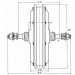 Gdrasuya10 26" Electric Bicycle Rear Wheel E-Bike Conversion Kit 48V 1000W Bicycle Cycle E-Bike Powerful Hub Motor Kit with Intelligent Controller and PAS System for Road Bike (26'' 48V 1000W)