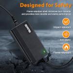 54.6V 2A Charger for 48V eBike Battery Compatible with Lectric XP 1.0/2.0/3.0,Lectric XPremium, Eahora X5, Himiway Cruiser, Ride1Up Core-5, Input Voltage AC120V 2.1mm DC Plug Power Adapter