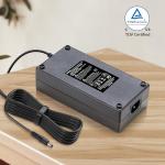 54.6V 2A Charger for 48V eBike Battery Compatible with Lectric XP 1.0/2.0/3.0,Lectric XPremium, Eahora X5, Himiway Cruiser, Ride1Up Core-5, Input Voltage AC120V 2.1mm DC Plug Power Adapter