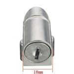 1Pcs Electric Bike Battery Box Safety Lock Portable Anti-Theft Key Lock Battery Cylinder Lock for Motorcycle Electric Bike Scooter E-Bike with 2 Keys Light Weight(Silver)