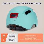 GROTTICO Adult Bike Helmet with Light - Dual Certified for Bicycle Scooter Skateboard Road Cycling Skating Helmet