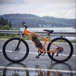 Easecos Ebike Battery Protective Cover Electric Bicycle Waterproof Battery Bag Anti Mud Dustproof Protection Sleeve Case with Drawstring and Fastening Strap, Ebike Accessories