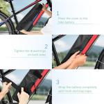 Easecos Ebike Battery Protective Cover Electric Bicycle Waterproof Battery Bag Anti Mud Dustproof Protection Sleeve Case with Drawstring and Fastening Strap, Ebike Accessories