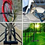 NOEAIKE Bike U Lock Heavy Duty Anti Theft with 4ft Security Steel Cable-3 Keys and Mounting Bracket Included,Bicycle Locks Perfect for Road,Mountain,Scooter and Ebike