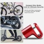 UP Security Disc Brake Lock for Motorcycle Accessories Heavy Duty Bike Bicycle Anti Theft Lock Compact Electric Scooter Ebike Powersports Wheel Hover Disc Locks (Red)