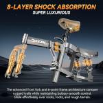 DTTZH Peak 1000W Folding Electric Bike for Adults, 28MPH Commuter 14" Foldable Ebike, 750W Motor Adults Electric Bicycle, 48V 15Ah Removable Battery UL 2849 Certified, 60 Miles PAS Range (Gray)