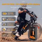 AURYNTHRA 72V 60Ah LiFePO4 Ebike Battery,0-3500W Motor,Safe LiFePO4 Battery with Anderson Plug for E-Bikes, E-Motos & Scooters(A)