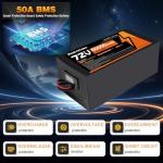 AURYNTHRA 72V 60Ah LiFePO4 Ebike Battery,0-3500W Motor,Safe LiFePO4 Battery with Anderson Plug for E-Bikes, E-Motos & Scooters(A)