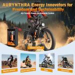 AURYNTHRA 72V 60Ah LiFePO4 Ebike Battery,0-3500W Motor,Safe LiFePO4 Battery with Anderson Plug for E-Bikes, E-Motos & Scooters(A)