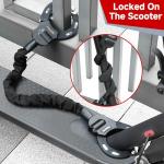 TOKCKYBL Heavy Duty Electric Scooter Lock with Scooter Bag - 6mm Anti-Theft Chain Lock, 94cm Weatherproof Security for E-Scooters, E-Bikes, Motorcycles