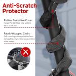 TOKCKYBL Heavy Duty Electric Scooter Lock with Scooter Bag - 6mm Anti-Theft Chain Lock, 94cm Weatherproof Security for E-Scooters, E-Bikes, Motorcycles