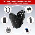 TOKCKYBL Heavy Duty Electric Scooter Lock with Scooter Bag - 6mm Anti-Theft Chain Lock, 94cm Weatherproof Security for E-Scooters, E-Bikes, Motorcycles