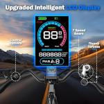 ZDZA ElectricBikeforAdults26'',1200WPeakMotor,65MilesMaxRangeEBikeforAdultswith7-Speed,48VRemovableBattery,FrontSuspension,AdultElectricBicycleforCommuteBeachSnow