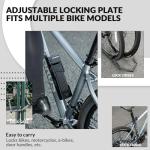 ROCKBROS Folding Bike Lock with 3 Keys - 3.79lb Heavy Duty Anti Theft Secure Guard for Bicycle Motorcycle e-Bike