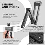 ROCKBROS Folding Bike Lock with 3 Keys - 3.79lb Heavy Duty Anti Theft Secure Guard for Bicycle Motorcycle e-Bike