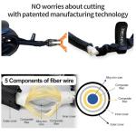 RAINCORE Light Weight Bike Cable Lock for Heavy Duti Anti Theft - 59inch (150cm) - 0.4lb (184g) - Bike Chain Lock with Chain Cutter Proof Fiber - Patented Korea - Security Cable (59 incehs)