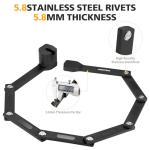 Aonvmdis Folding Bike Lock Bicycle Scooter Folding Locks with 3Keys Heavy Duty Bike Lock with Easy Mounting Bracket Alloy Steel Foldable Lock