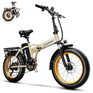 Kebiko 1000W Folding Electric Bike,48V 20AH Removable Battery E Bike,30+MPH,80 Miles Max Range Electric Bike for Adults,20" Fat Tire Foldable ebike,Adult Electric Bicycle for Commute Beach Snow