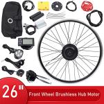 CUBELLIN 36V 350W Electric Bike Conversion Kit 26" Front Wheel E-Bike Motor Hub Motor Set 5 Speed Adjustable 35 Km/H Electric Bicycle Kit with LCD Display Controller