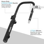 Bike U Lock with 4ft Security Cable 14mm Shackle, Bike Lock with 3 Keys and Mounting Bracket, Bicycle U-Locks Perfect for Road, Mountain, and Electric Bikes,Bicycle Lock