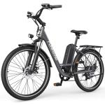 Funhang Electric Bike for Adults, 1000W Peak Ebike, 21.7MPH 50Miles City Cruiser Ebikes, 26" Step Thru Electric Bicycle with 48V Removable Battery, Adjustable Stem, Rear Rack,7 Speed, UL2849 Certified