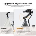 Funhang Electric Bike for Adults, 1000W Peak Ebike, 21.7MPH 50Miles City Cruiser Ebikes, 26" Step Thru Electric Bicycle with 48V Removable Battery, Adjustable Stem, Rear Rack,7 Speed, UL2849 Certified