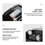 Yose Power UL 2271 Ebike Battery 48V 13Ah Silver Fish Pedelec for Max 700W Motor, Electric Bicycle Lithium-Ion Battery, USB Output, Safe Lock, Led Indicator Light, with Base and Charger