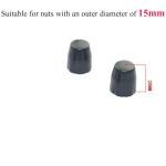 YehVeh 8 Pack Bike Hub Axle Dust Cover Replacement Bicycle Axles Nuts Cover End Caps for Bike Wheel Flanged Axle Nut Kit Electric Bike Conversion Kit Electric Scooter eBike Wheel Motor Screw Bolts