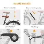 Heybike Cityscape 2.0 Electric Bike for Adults with 1000W Motor Peak,468Wh Removable Battery and up to 50Miles 24MPH,UL Certified 26" Electric Commuter Bike with 7-Speed and Front Suspension.