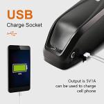 Yose Power UL 2271 Ebike Battery 48V 13Ah Down Tube Battery for 200W-1000W Motor with USB Port, Electric Bicycle Lithium-Ion, Safe Lock, Led Indicator Light, Smart Charger