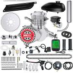 IMAYCC Bike Motor Kit 80cc Motorized Bike Kit 2 Stroke Gas Bicycle Engine Conversion Kit Fit for 26-28" Bikes (80CC Silver)