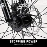 Mongoose Argus ST Fat Tire Mountain Bike for Kids Boys Girls, 20-Inch Wheels, Mechanical Disc Brakes, 10.5-Inch Steel Hardtail Frame, 7-Speed, Grey