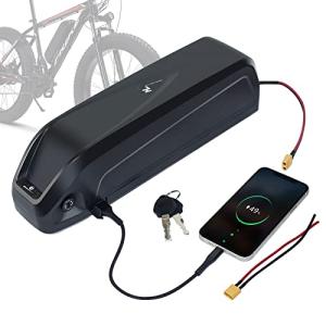 Airuxuan HL 48V Ebike Battery 15Ah 48V Lithium Battery with 2A Charger, XT60 Connector and BMS for 250-1000W Electric Bicycles Motor/Ebike Kit
