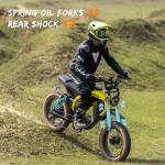 M5 Electric Bike for Adults/Teen,1500W Peak Motor 32 MPH, 48/15AH-35AH Dual Battery, 60/100 Miles 20" Fat Tire Electric Dirtbike, City Moped Electric Motorcycle for Adults Full Suspenssion Road Ebikes