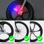 Bike Wheel Lights Rechargeable(2pack), Bike Spoke Lights Weatherproof, Adults Kids Bike Lights for Wheels 7-Color Variable, Motion Sensor,Fit All Wheel Sizes of Bike,Toddler Balance Bicycle, E-Bike