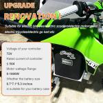 BtrPower 72V Ebike Battery 20AH 25AH 30AH 35AH Lithium ion / LiFeO4 Battery Pack with 5A Charger 50A BMS for 1000W 1500W 1800W 2000W Motor (72V 20AH)