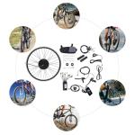 Treliamd Electric Bike Conversion Kit, 36V 500W 24" Front Wheel Powerful Motor E-Bike Conversion Kit for Assembling and Converting The 24in Front Wheel of a Bicycle
