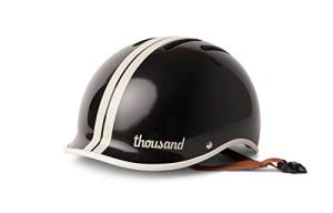 Thousand Heritage 2.0 Adult Bike Helmet; The Original Low Profile Retro Commuter Cycling Helmet Safety Certified for Bicycle Skateboard Skating Roller Skates; for Men & Women (Phantom Black, L)