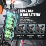 ANCHEER 26'' Electric Bike for Adults, Peak 750W Low Frame Electric City Bike with 48V/374Wh Battery, Up to 50Miles Step Through Commuter Ebike/Electric Bicycle with Basket, LCD Display