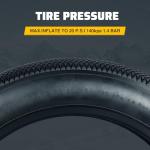 Balinge E-Bike 20x4.0 Fat Tire 20 x 4 Fat Tire 2 Pack Heavy Duty High-Performance Wear-Resistant Mountain Snow Bike Tire, E-Bike Tires 20x4, 20x4 Tire, Black，2Tires