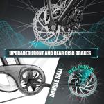 ANCHEER 26'' Electric Bike for Adults, Peak 750W Low Frame Electric City Bike with 48V/374Wh Battery, Up to 50Miles Step Through Commuter Ebike/Electric Bicycle with Basket, LCD Display