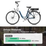 YS YOSE POWER 48V 20.8Ah Rear Rack Ebike Battery for Max 1500W Electric Bicycle Battery Black Luggage Rack 500W 1000W 1500W E-Bikes (Only Black Battery) with USB