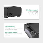 YS YOSE POWER 48V 20.8Ah Rear Rack Ebike Battery for Max 1500W Electric Bicycle Battery Black Luggage Rack 500W 1000W 1500W E-Bikes (Only Black Battery) with USB