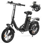 AYOLNY Folding Electric Bike for Adults, 16" Tire Step-Thru Foldable Ebike, 1000W Peak Motor 374.4Wh Removable Battery Commuter Protable Woman Electric Bicycle, Max 60 Miles PAS Range, 20 MPH Speed