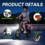 AYOLNY Folding Electric Bike for Adults, 16" Tire Step-Thru Foldable Ebike, 1000W Peak Motor 374.4Wh Removable Battery Commuter Protable Woman Electric Bicycle, Max 60 Miles PAS Range, 20 MPH Speed