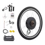 PEXMOR Electric Bike Conversion Kit, 48V 1000W 26" Rear Wheel E-Bike Hub Motor Kit, Upgrade 3 Mode Controller w/PAS/Twist Throttle with Battery Indicator Ebike Bicycle Wheel Kit