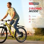 PEXMOR Electric Bike Conversion Kit, 48V 1000W 26" Rear Wheel E-Bike Hub Motor Kit, Upgrade 3 Mode Controller w/PAS/Twist Throttle with Battery Indicator Ebike Bicycle Wheel Kit