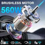 Electric Bike for Adults Teens, Folding E-Bike,Commuter City Foldable ebike with 560W Motor and 48V 10Ah Battery,24MPH Speed,3-Level Assist, Dual Disc Brakes,14" Compact Electric Bicycle with Pedals