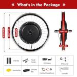 SEANESZTI Electric Bike Conversion Kit 20" 48V 1000W, Front Wheel E-Bike Conversion Kit with Controller and Thumb Throttle, Ebike Wheel Kit Cycling Hub Conversion Kit with LED Display for Adults